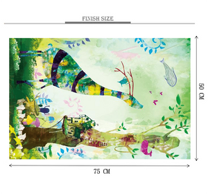 Watercolor Dream Artist Wooden 1000 Piece Jigsaw Puzzle Toy For Adults and Kids