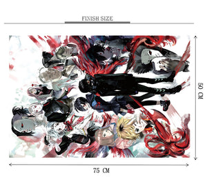 Tokyo Ghoul is Wooden 1000 Piece Jigsaw Puzzle Toy For Adults and Kids