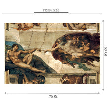 Creation of Adam is Wooden 1000 Piece Jigsaw Puzzle Toy For Adults and Kids