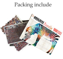 Color Gradiant Zebra is Wooden 1000 Piece Jigsaw Puzzle Toy For Adults and Kids