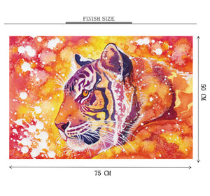 Floracent Tiger is Wooden 1000 Piece Jigsaw Puzzle Toy For Adults and Kids