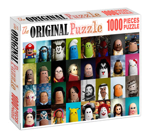 Fingers Caricature Wooden 1000 Piece Jigsaw Puzzle Toy For Adults and Kids