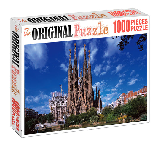 Cathedral of Morroco is Wooden 1000 Piece Jigsaw Puzzle Toy For Adults and Kids