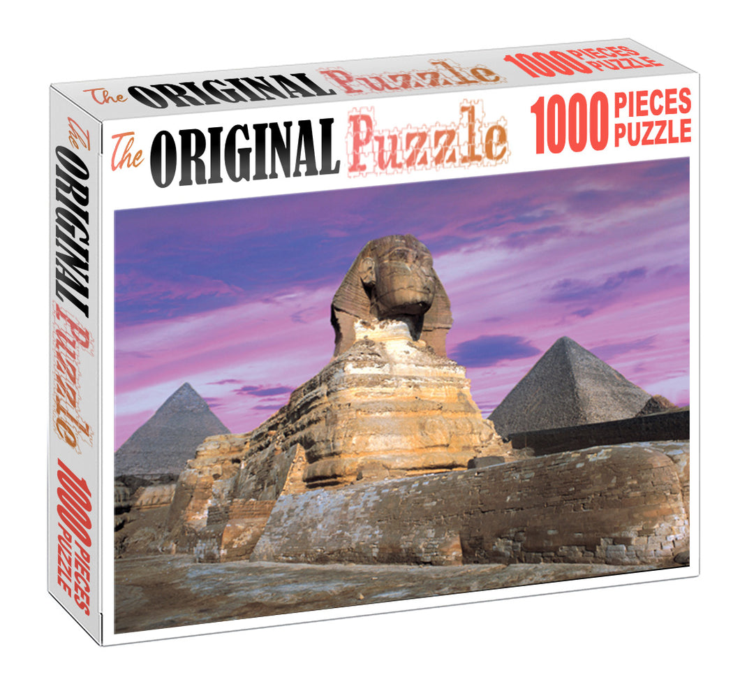 Statue of Sphinx is Wooden 1000 Piece Jigsaw Puzzle Toy For Adults and Kids