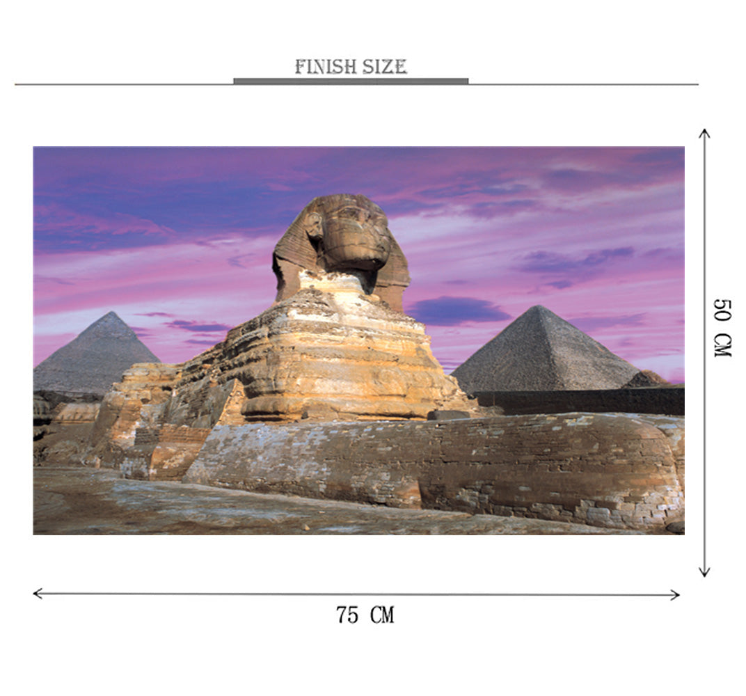 Statue of Sphinx is Wooden 1000 Piece Jigsaw Puzzle Toy For Adults and Kids