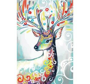 Abstract Deer Art Wooden 1000 Piece Jigsaw Puzzle Toy For Adults and Kids