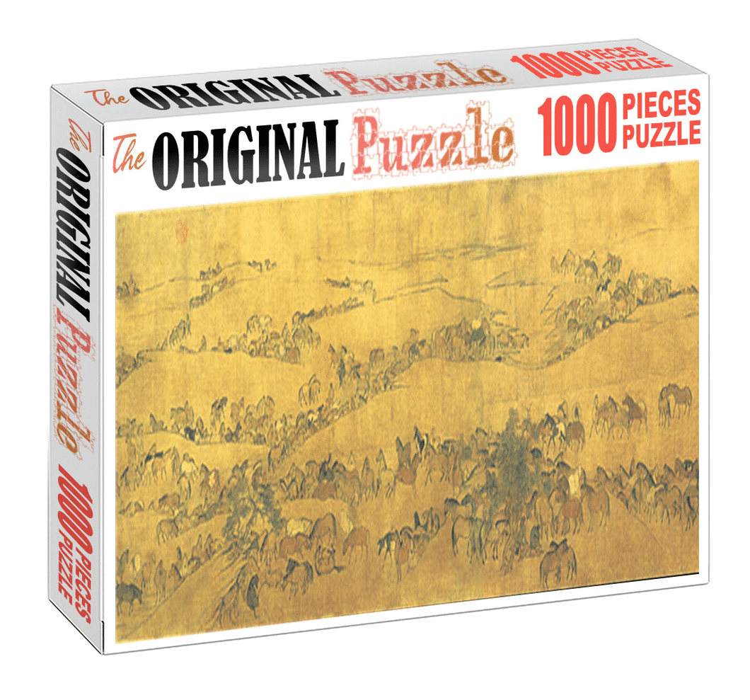 Ancient China 3 Wooden 1000 Piece Jigsaw Puzzle Toy For Adults and Kids