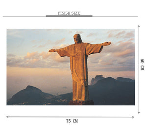 Christ the Redeemer is Wooden 1000 Piece Jigsaw Puzzle Toy For Adults and Kids