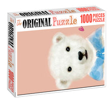 Cute White Bear is Wooden 1000 Piece Jigsaw Puzzle Toy For Adults and Kids
