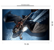 Riding Night Fury Wooden 1000 Piece Jigsaw Puzzle Toy For Adults and Kids