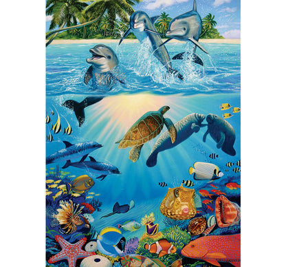 Life of the Sea Wooden 1000 Piece Jigsaw Puzzle Toy For Adults and Kids