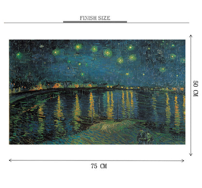 Night with Brightning Stars is Wooden 1000 Piece Jigsaw Puzzle Toy For Adults and Kids