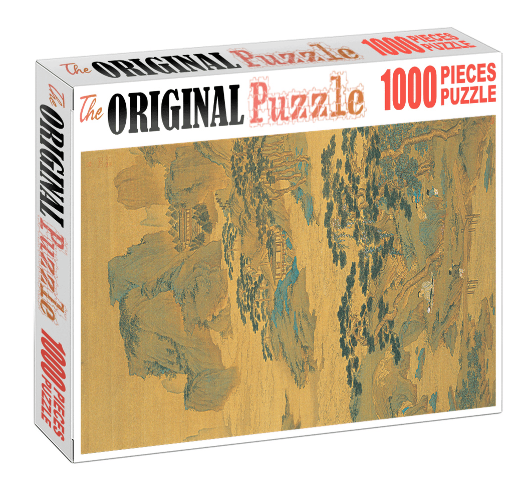 Ancient Mountain Wooden 1000 Piece Jigsaw Puzzle Toy For Adults and Kids