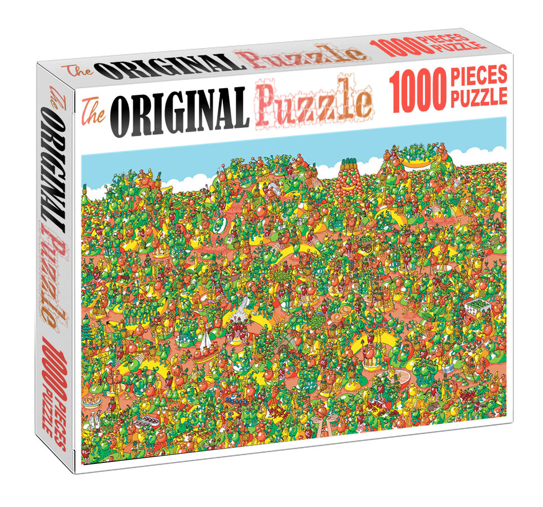 Tomato World is Wooden 1000 Piece Jigsaw Puzzle Toy For Adults and Kids