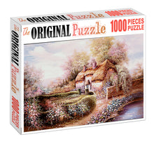 Village Hut is Wooden 1000 Piece Jigsaw Puzzle Toy For Adults and Kids