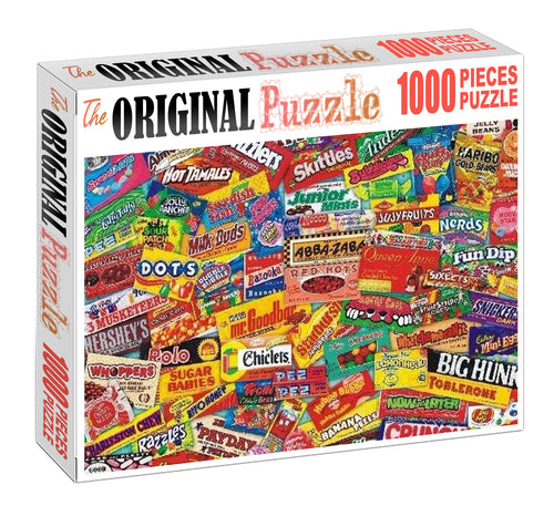 Chunk Snacks Wooden 1000 Piece Jigsaw Puzzle Toy For Adults and Kids