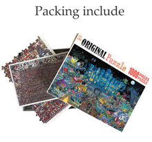Monster City is Wooden 1000 Piece Jigsaw Puzzle Toy For Adults and Kids