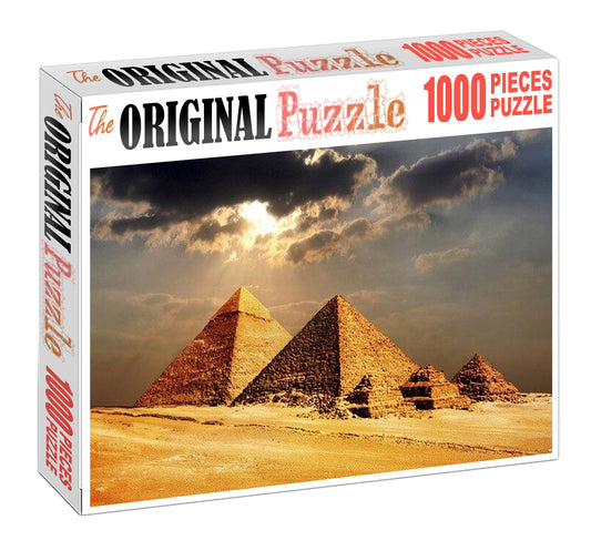 Pyramids Wooden 1000 Piece Jigsaw Puzzle Toy For Adults and Kids