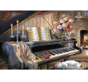 Uncovered Piano is Wooden 1000 Piece Jigsaw Puzzle Toy For Adults and Kids