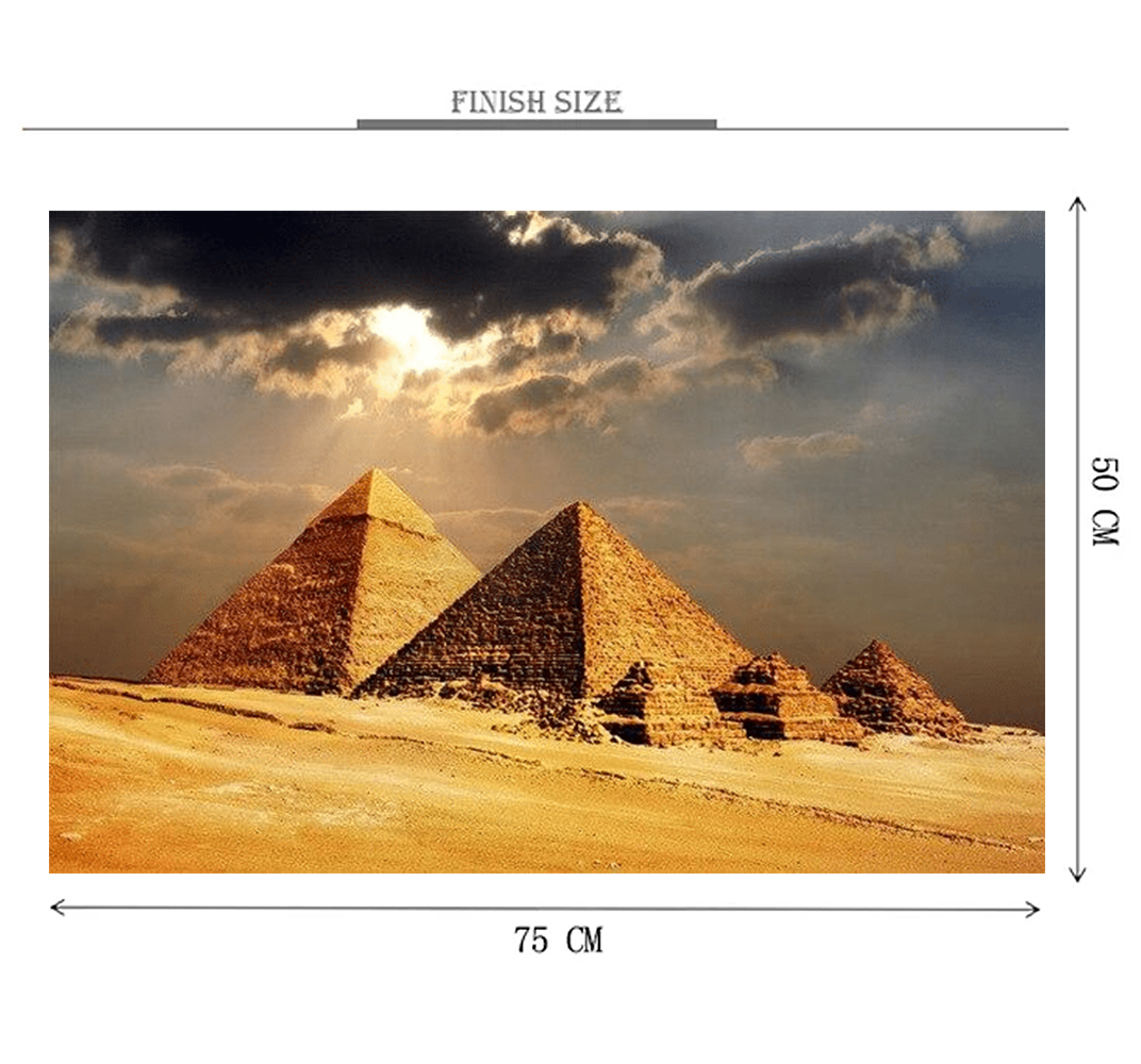 Pyramids Wooden 1000 Piece Jigsaw Puzzle Toy For Adults and Kids