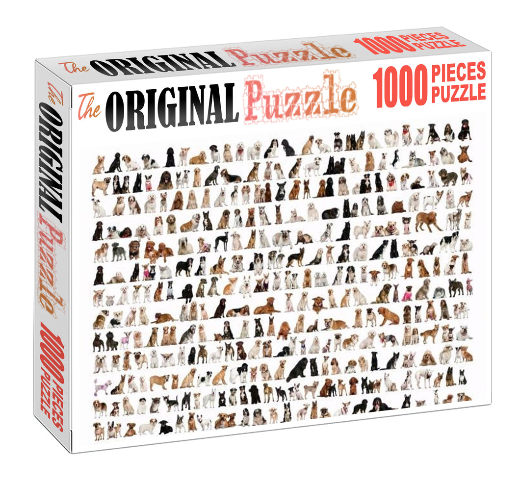 Dogs Variations Wooden 1000 Piece Jigsaw Puzzle Toy For Adults and Kids