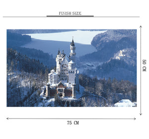 White Castle is Wooden 1000 Piece Jigsaw Puzzle Toy For Adults and Kids