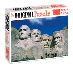 Mount Rushmore is Wooden 1000 Piece Jigsaw Puzzle Toy For Adults and Kids