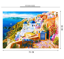 Santorini Wooden 1000 Piece Jigsaw Puzzle Toy For Adults and Kids