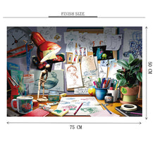 Studio of an Artist is Wooden 1000 Piece Jigsaw Puzzle Toy For Adults and Kids