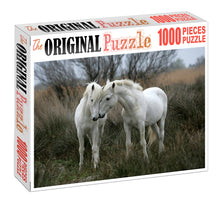 White Horses is Wooden 1000 Piece Jigsaw Puzzle Toy For Adults and Kids
