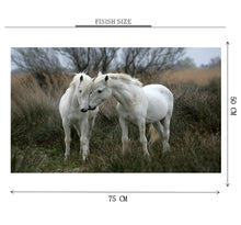 White Horses is Wooden 1000 Piece Jigsaw Puzzle Toy For Adults and Kids