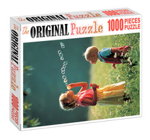 Blowing Bubbles is Wooden 1000 Piece Jigsaw Puzzle Toy For Adults and Kids