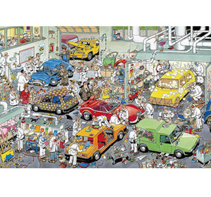 Car Service Station is Wooden 1000 Piece Jigsaw Puzzle Toy For Adults and Kids