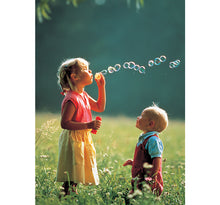Blowing Bubbles is Wooden 1000 Piece Jigsaw Puzzle Toy For Adults and Kids