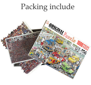Car Service Station is Wooden 1000 Piece Jigsaw Puzzle Toy For Adults and Kids