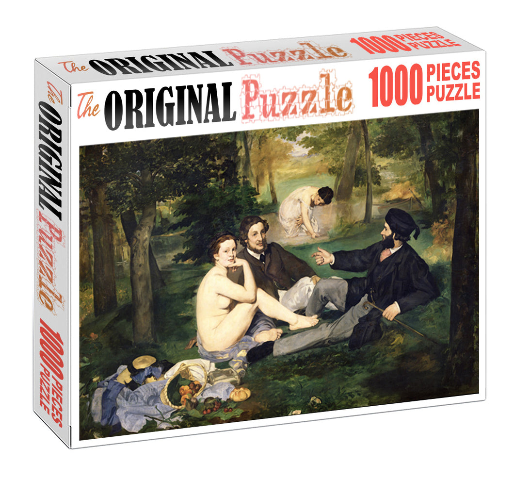 Tradesmen Picnic is Wooden 1000 Piece Jigsaw Puzzle Toy For Adults and Kids