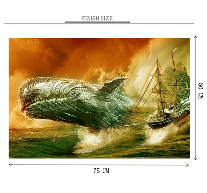 Mobi Dick Whale Wooden 1000 Piece Jigsaw Puzzle Toy For Adults and Kids