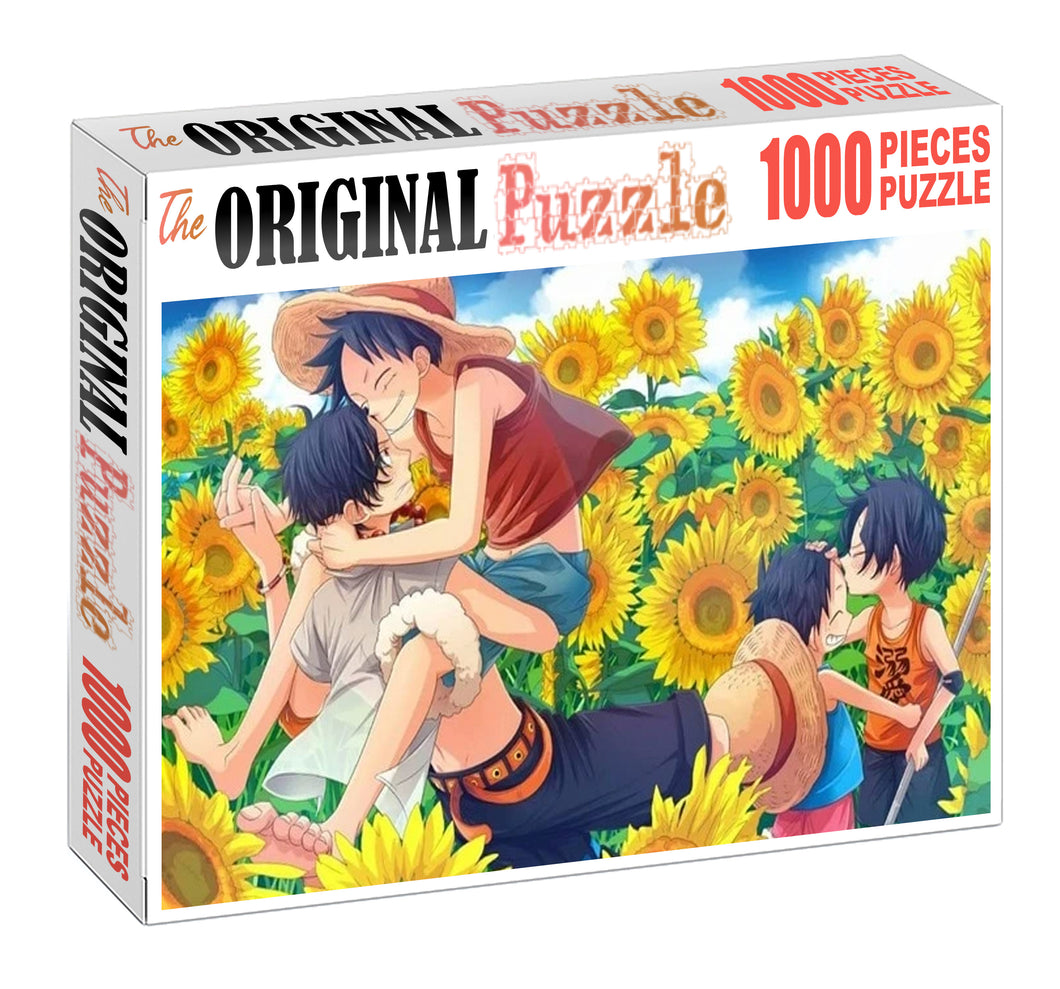 Luffy's Childhood Brother Wooden 1000 Piece Jigsaw Puzzle Toy For Adults and Kids