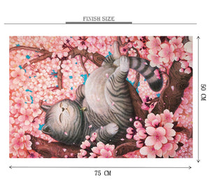 Fat Cat on the Tree is Wooden 1000 Piece Jigsaw Puzzle Toy For Adults and Kids