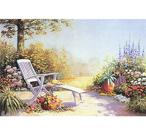 Resting Bench of Garden is Wooden 1000 Piece Jigsaw Puzzle Toy For Adults and Kids