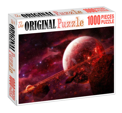 Colliding Planets Wooden 1000 Piece Jigsaw Puzzle Toy For Adults and Kids