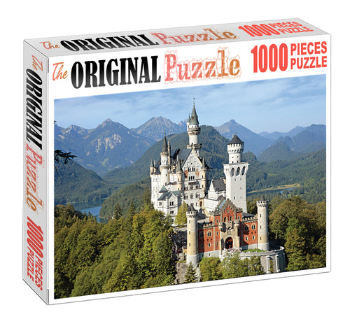 Castle in the Forest is Wooden 1000 Piece Jigsaw Puzzle Toy For Adults and Kids