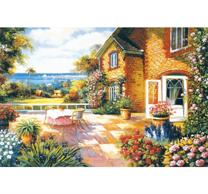 Outdoor Painting Wooden 1000 Piece Jigsaw Puzzle Toy For Adults and Kids