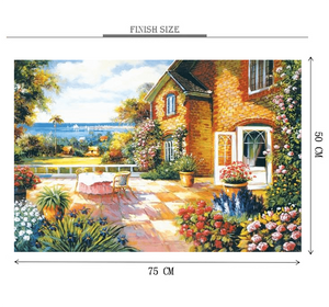 Outdoor Painting Wooden 1000 Piece Jigsaw Puzzle Toy For Adults and Kids