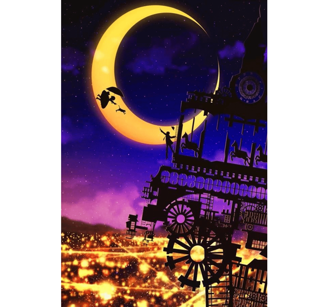 Love to the Moon Wooden 1000 Piece Jigsaw Puzzle Toy For Adults and Kids