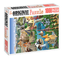 3D Modelling of 7 Wonders is Wooden 1000 Piece Jigsaw Puzzle Toy For Adults and Kids