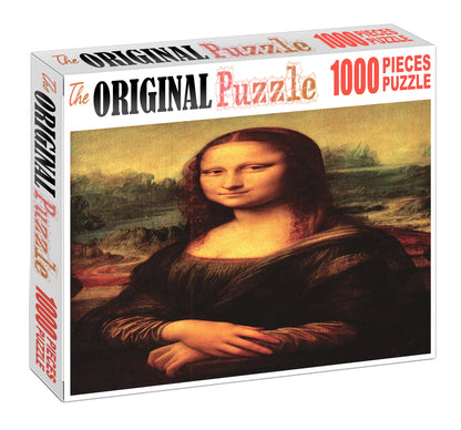 Painting of Mona Lisa Wooden 1000 Piece Jigsaw Puzzle Toy For Adults and Kids