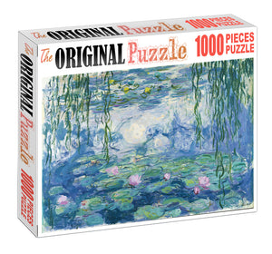 Lotus Pond Wooden 1000 Piece Jigsaw Puzzle Toy For Adults and Kids