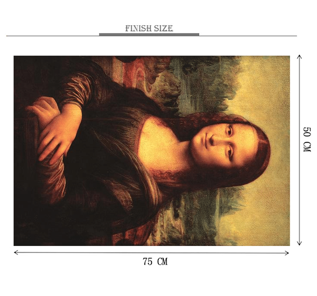 Painting of Mona Lisa Wooden 1000 Piece Jigsaw Puzzle Toy For Adults and Kids