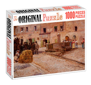 Day Hour of the City Wooden 1000 Piece Jigsaw Puzzle Toy For Adults and Kids